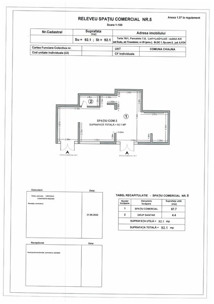 Militari Residence str. Tineretului 20, 92 mp vad comercial